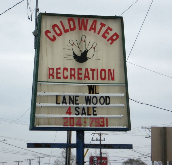 Recreation Bowling (Coldwater Recreation Bowling) - Old Photo